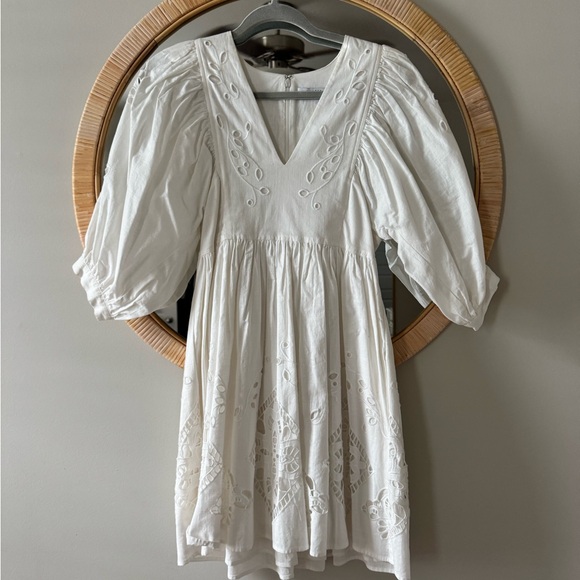 Hunter bell maya dress in white Elegant White Eyelet Dress - Picture 3 of 5